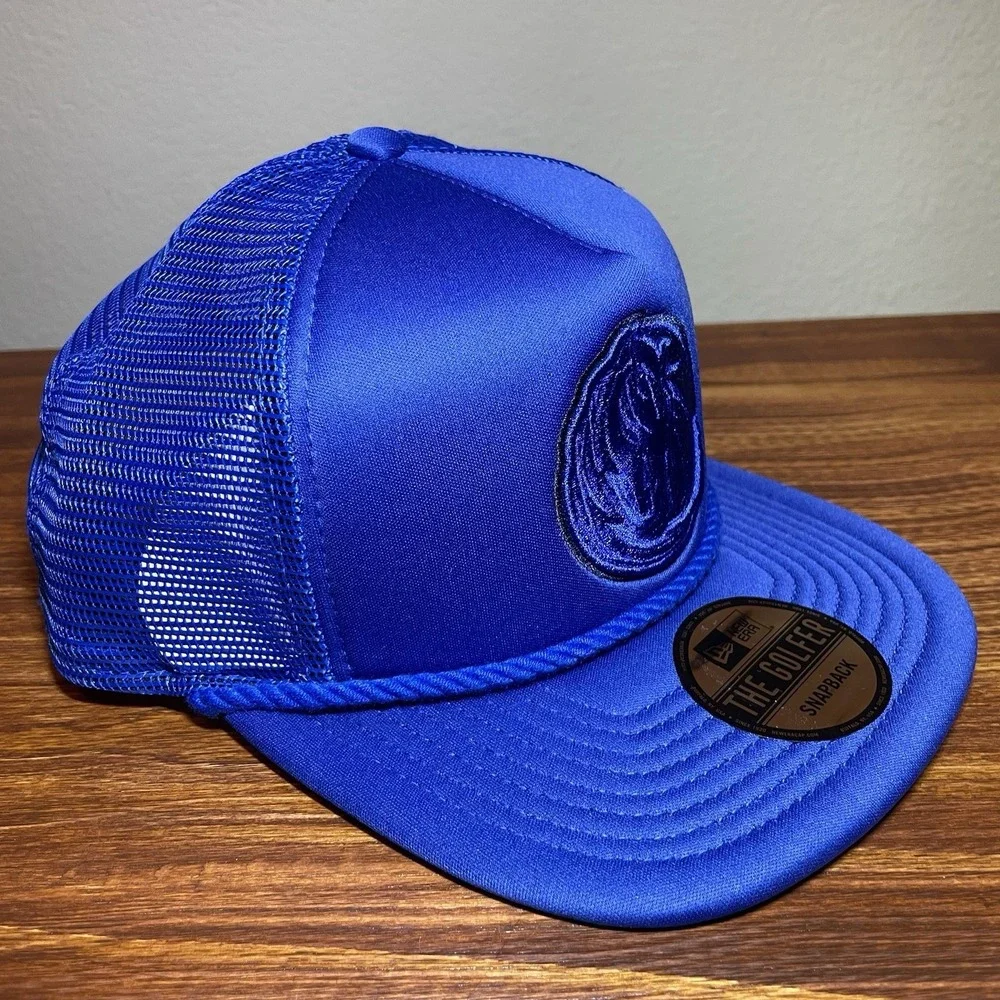 New Era Dallas Mavericks The Golfer Rope Hat Blue Foam Snapback Adjustable Cap